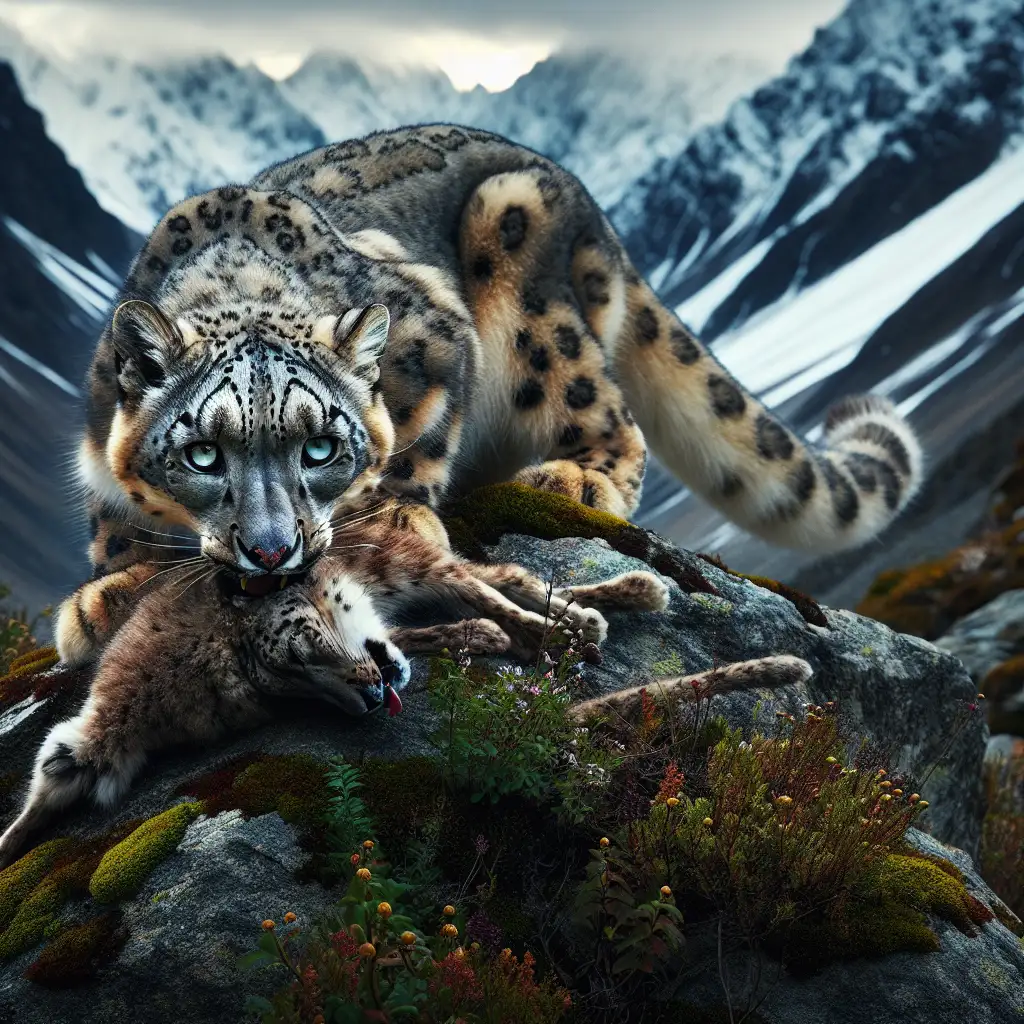 Jak snow leopards polują w górskich obszarach?