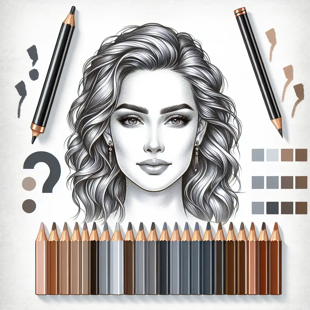 Jaki kolor kredki do brwi przy siwych włosach wybrać?